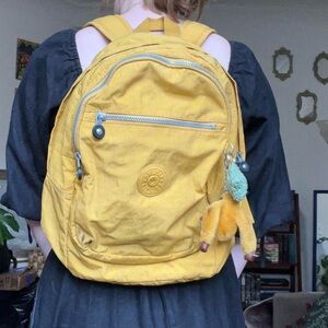 Kipling Yellow Backpack Vibrant Everyday Essential